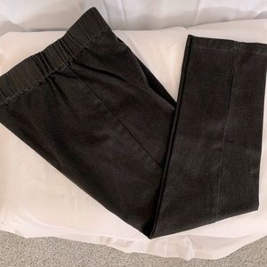 Soft Surrounding black slacks with faint design
